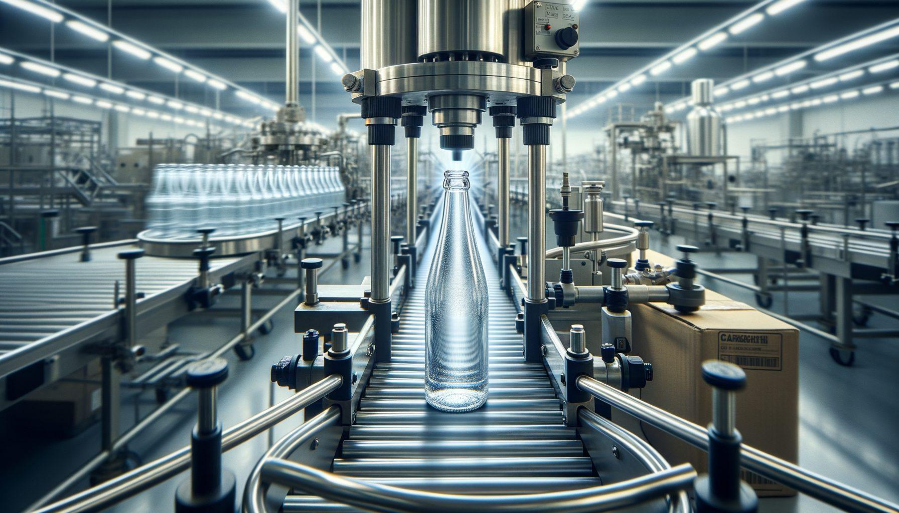 High-speed bottling and packaging line